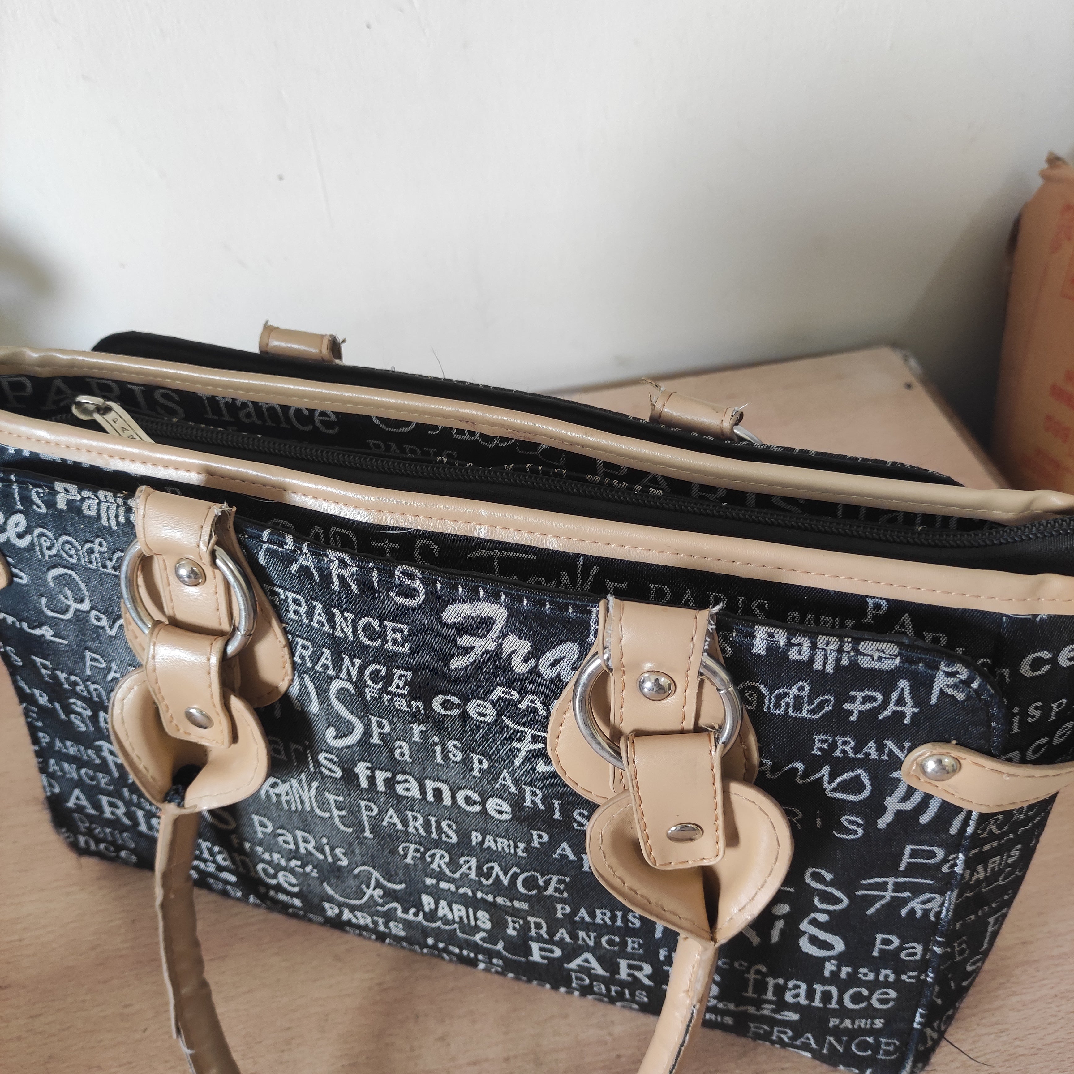 Paris Canvas Tote