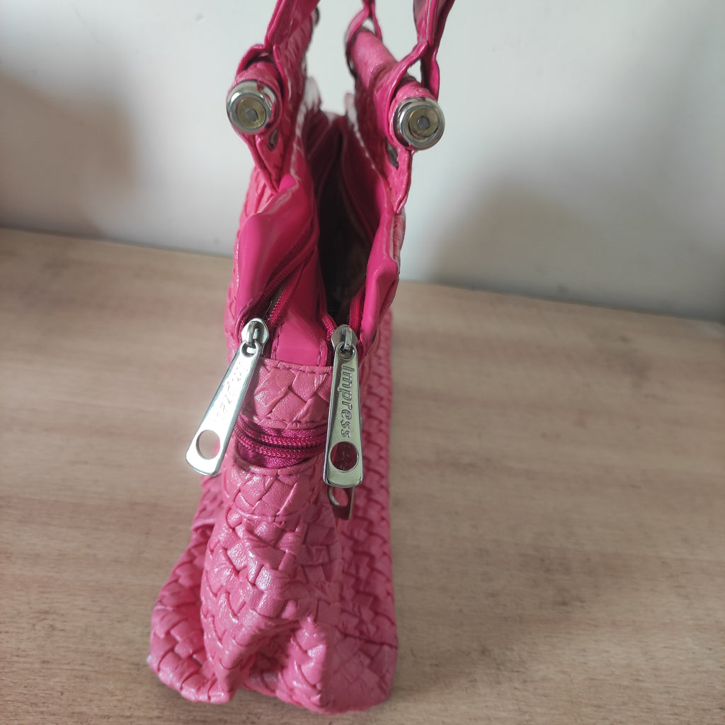 Rosé Woven Bag