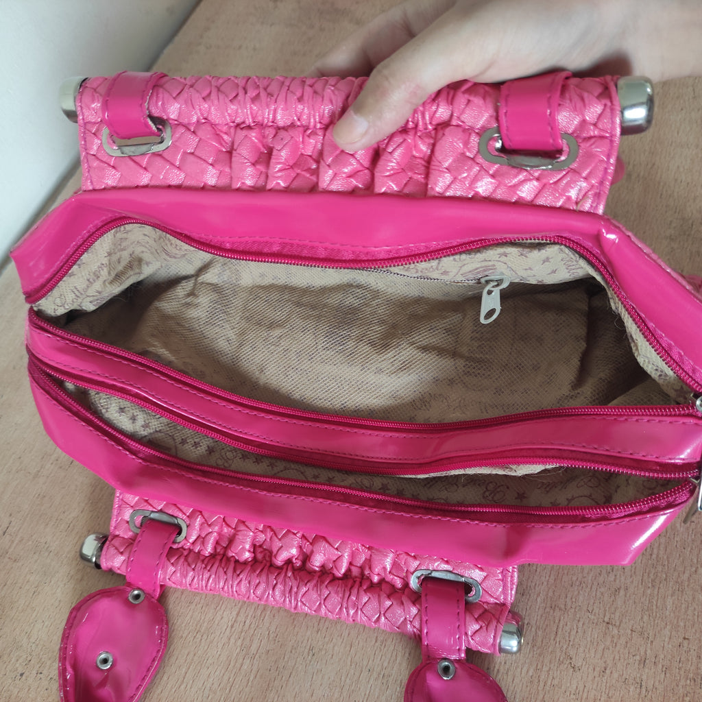 Rosé Woven Bag