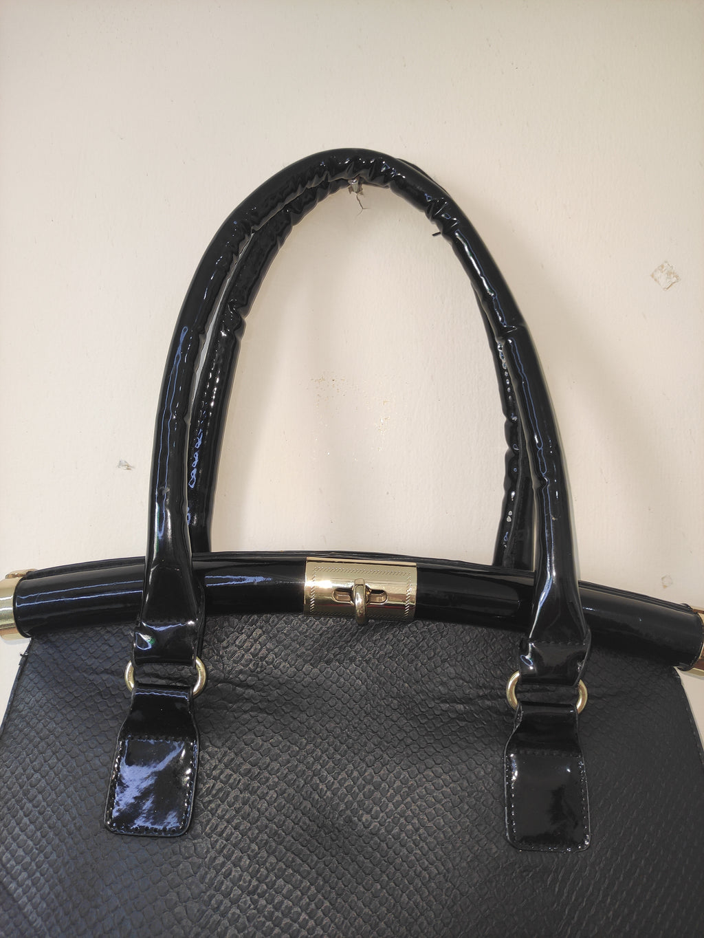 Black Structured Handbag