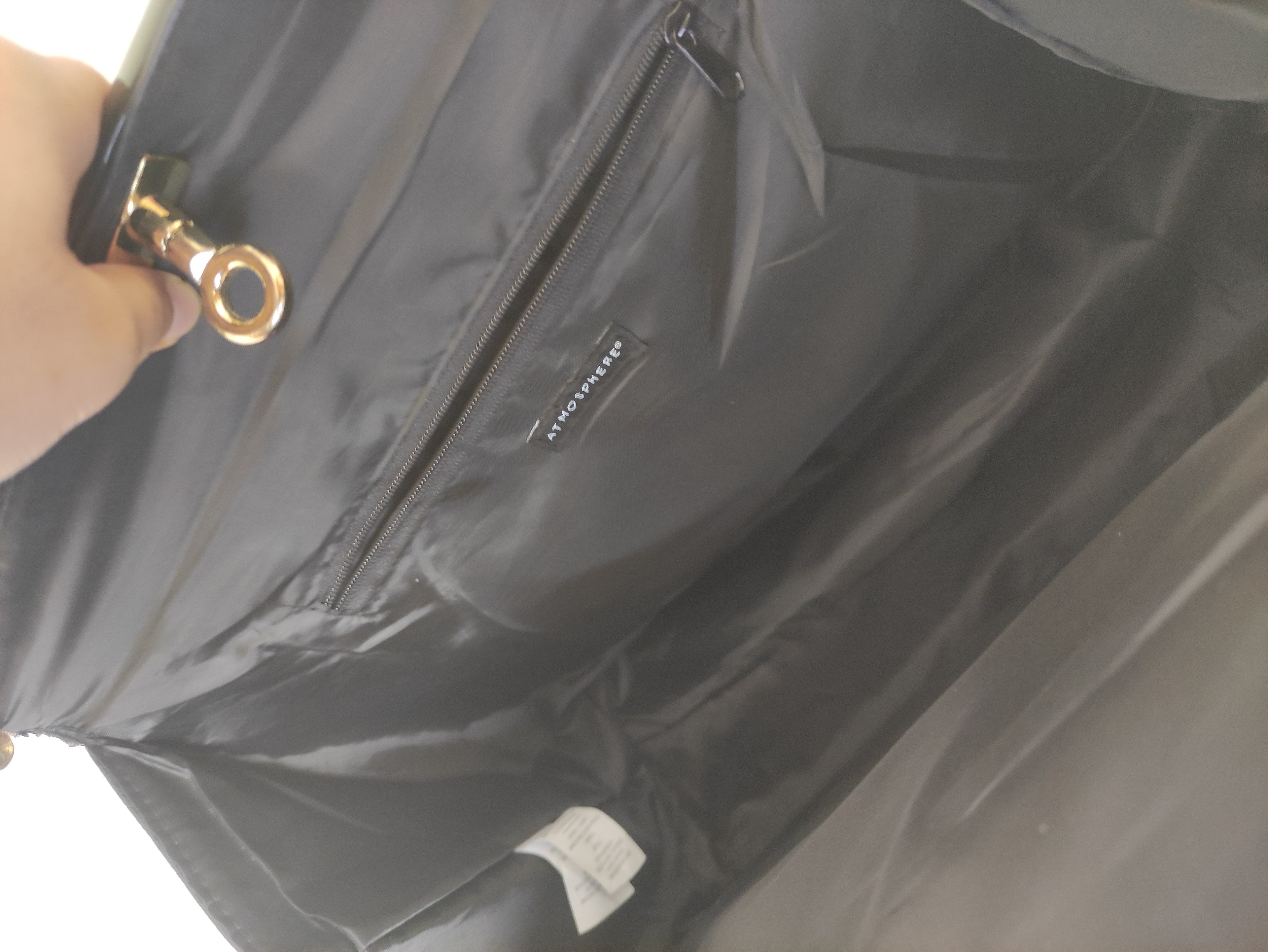 Black Structured Handbag