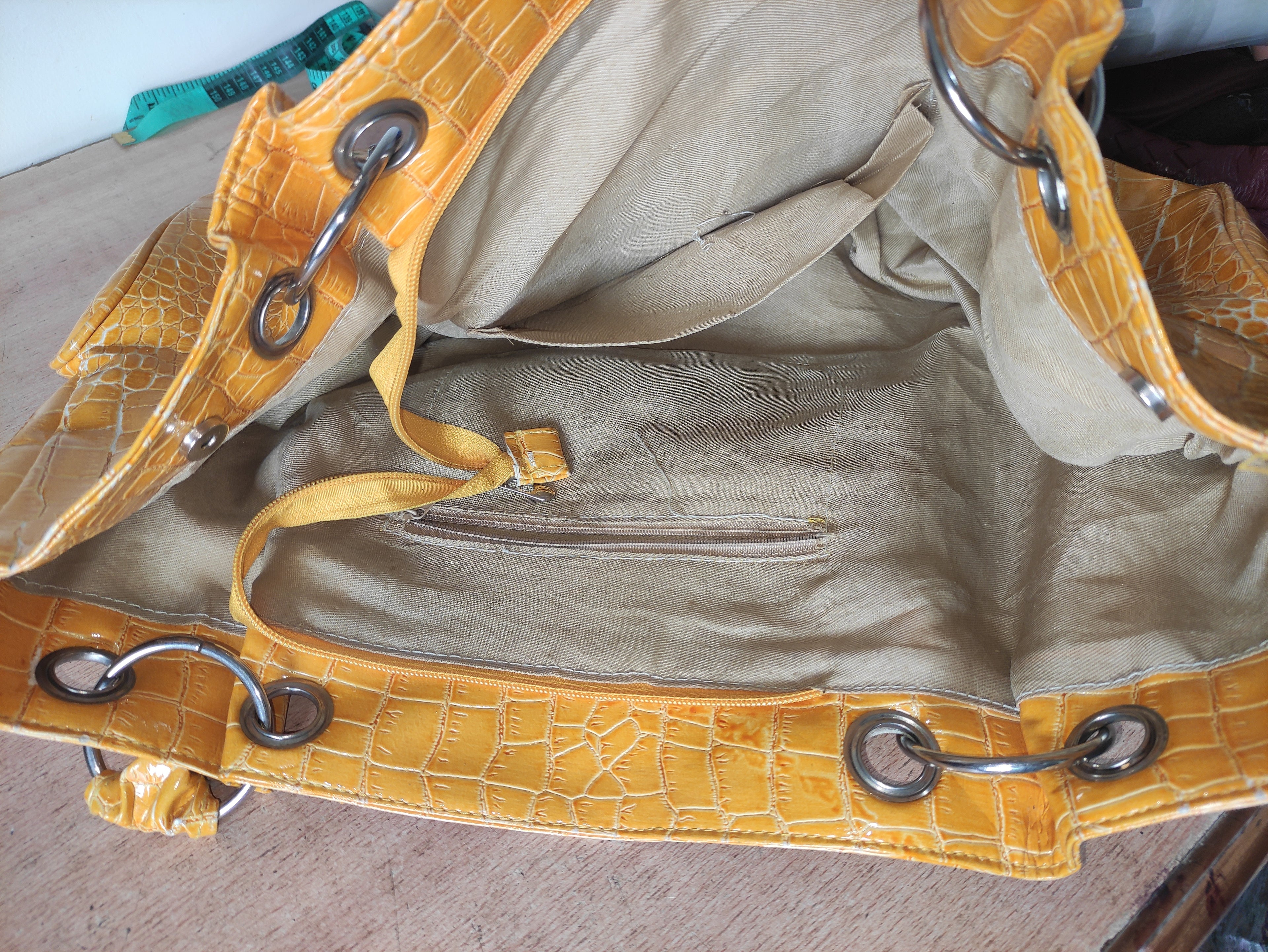 Croc-Texture Bag