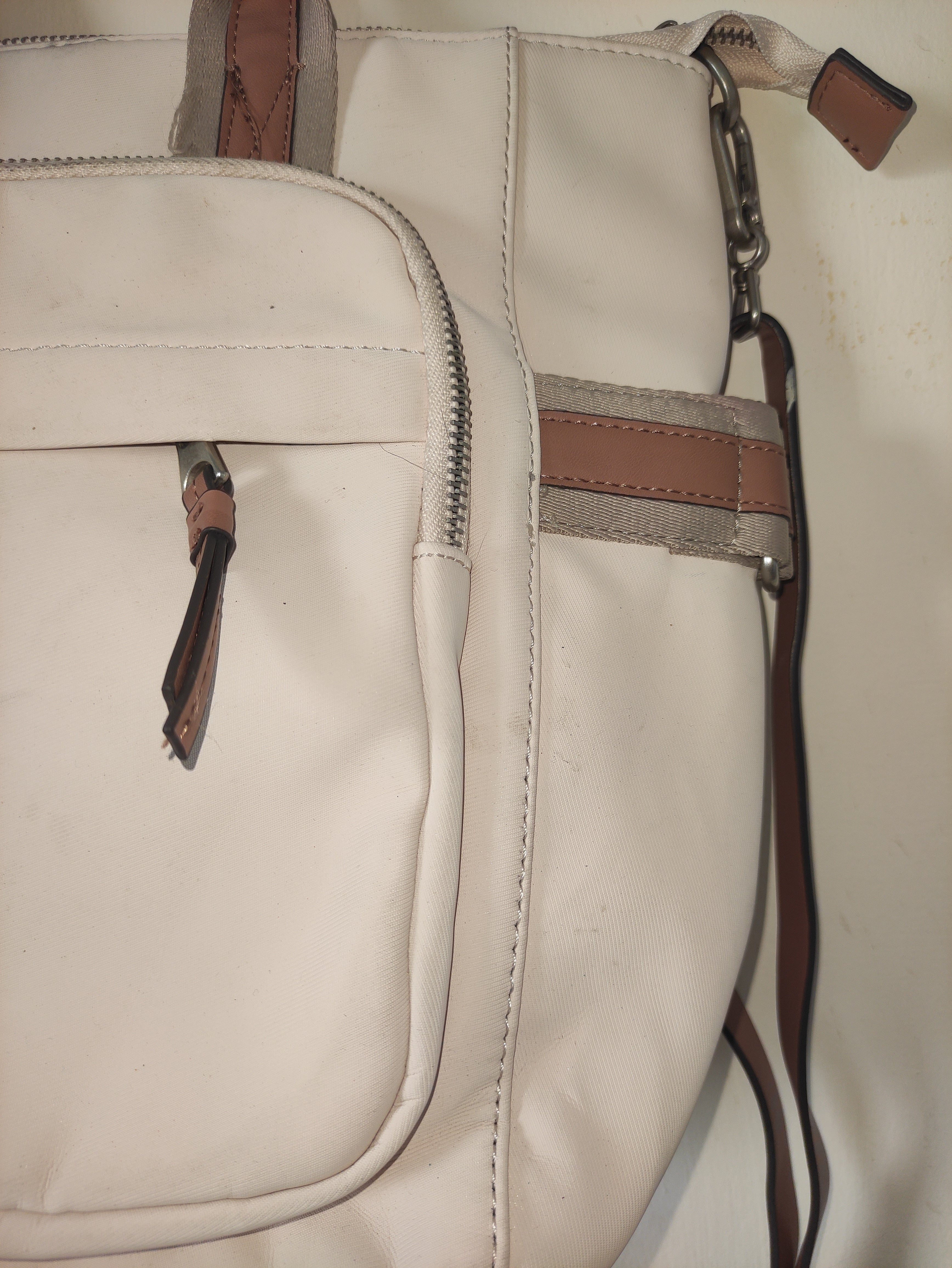 Parfois Ecru Textile Bag