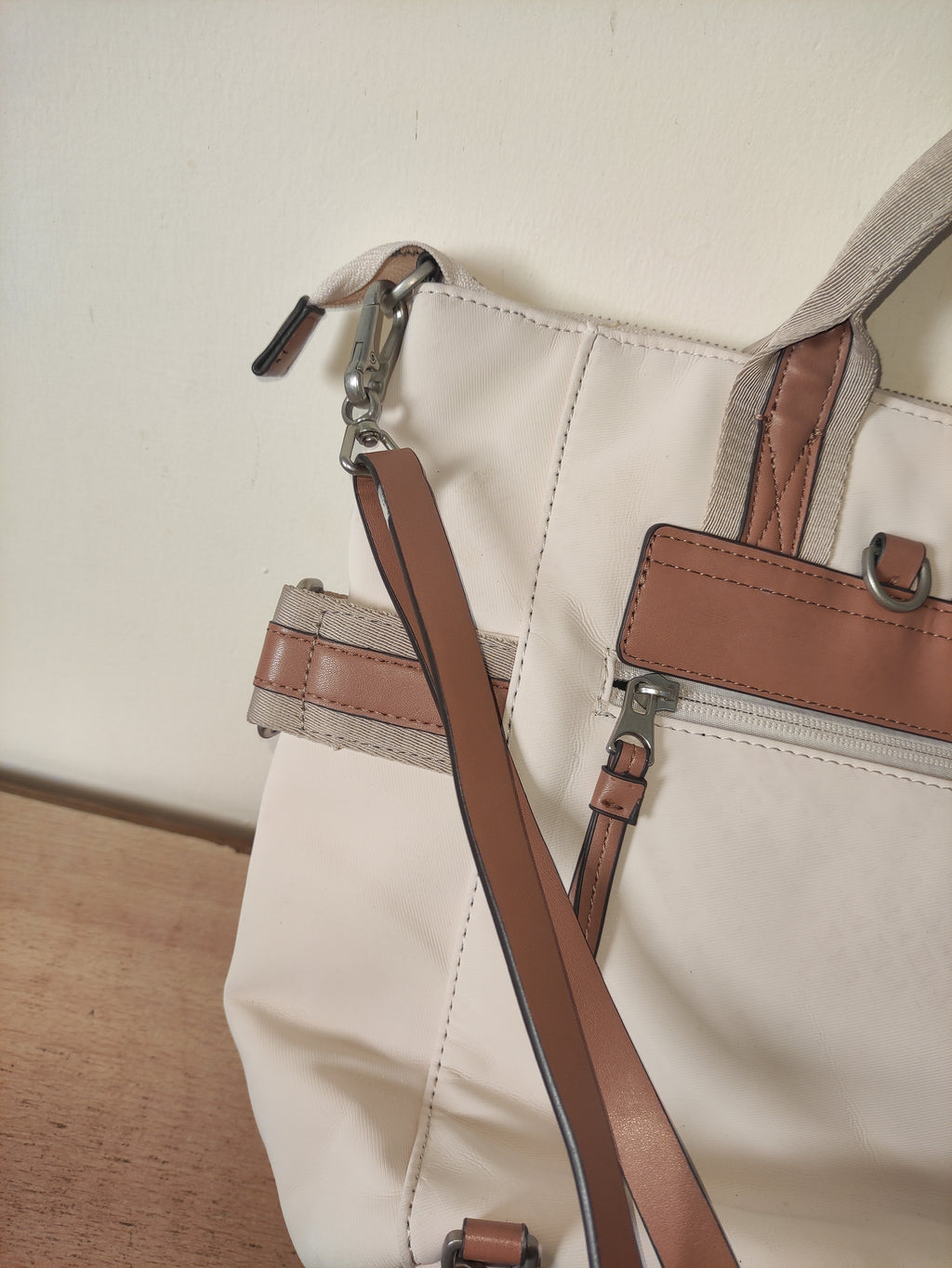 Parfois Ecru Textile Bag