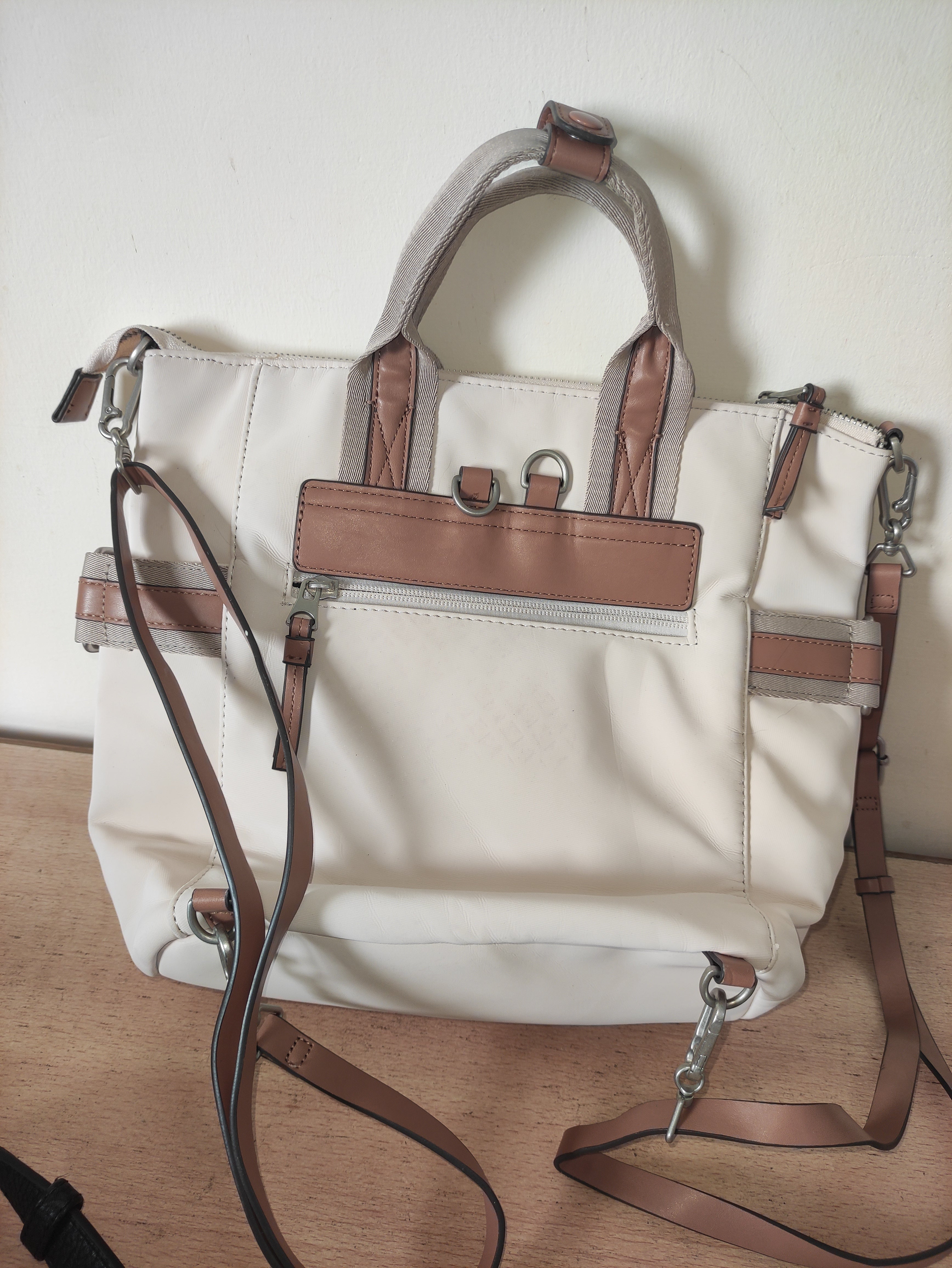 Parfois Ecru Textile Bag