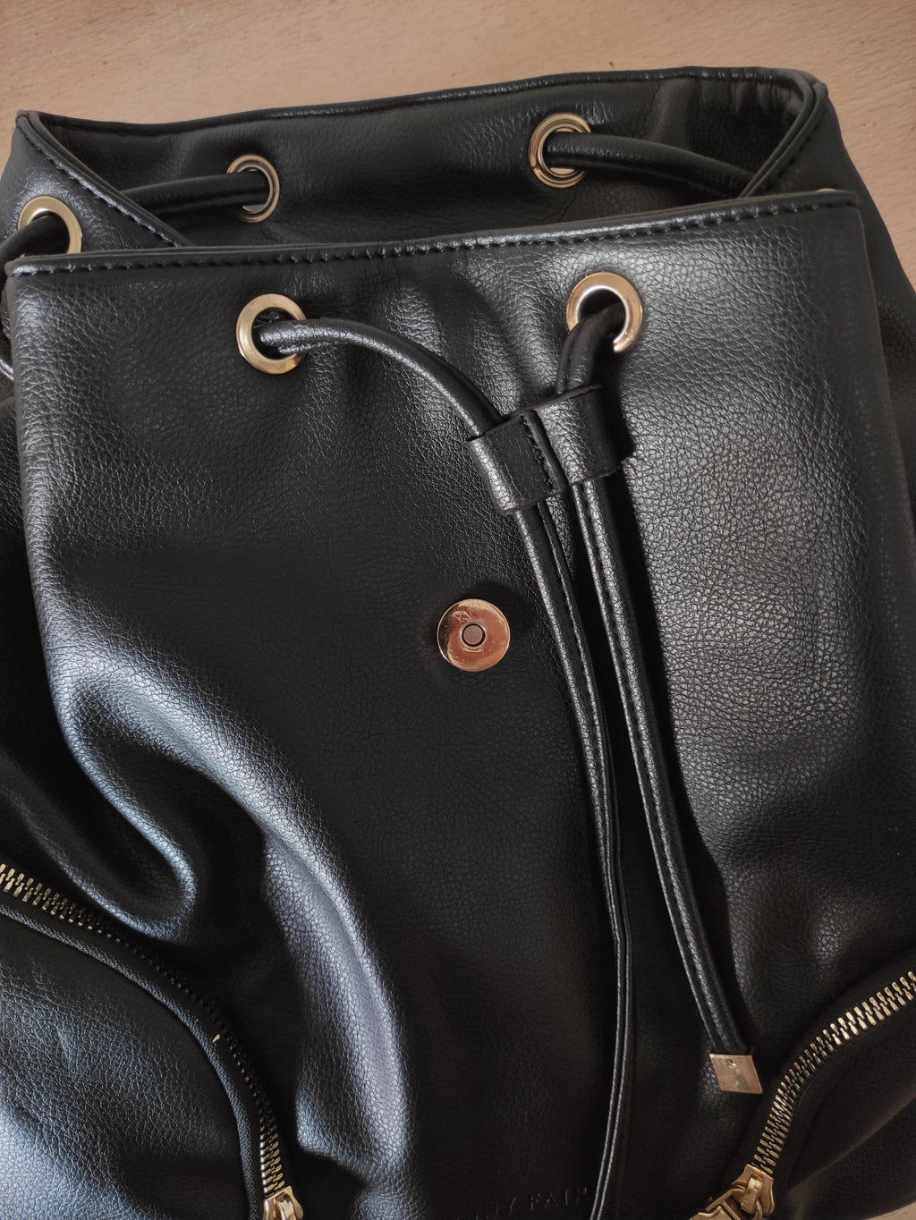 Noir Drawstring Backpack