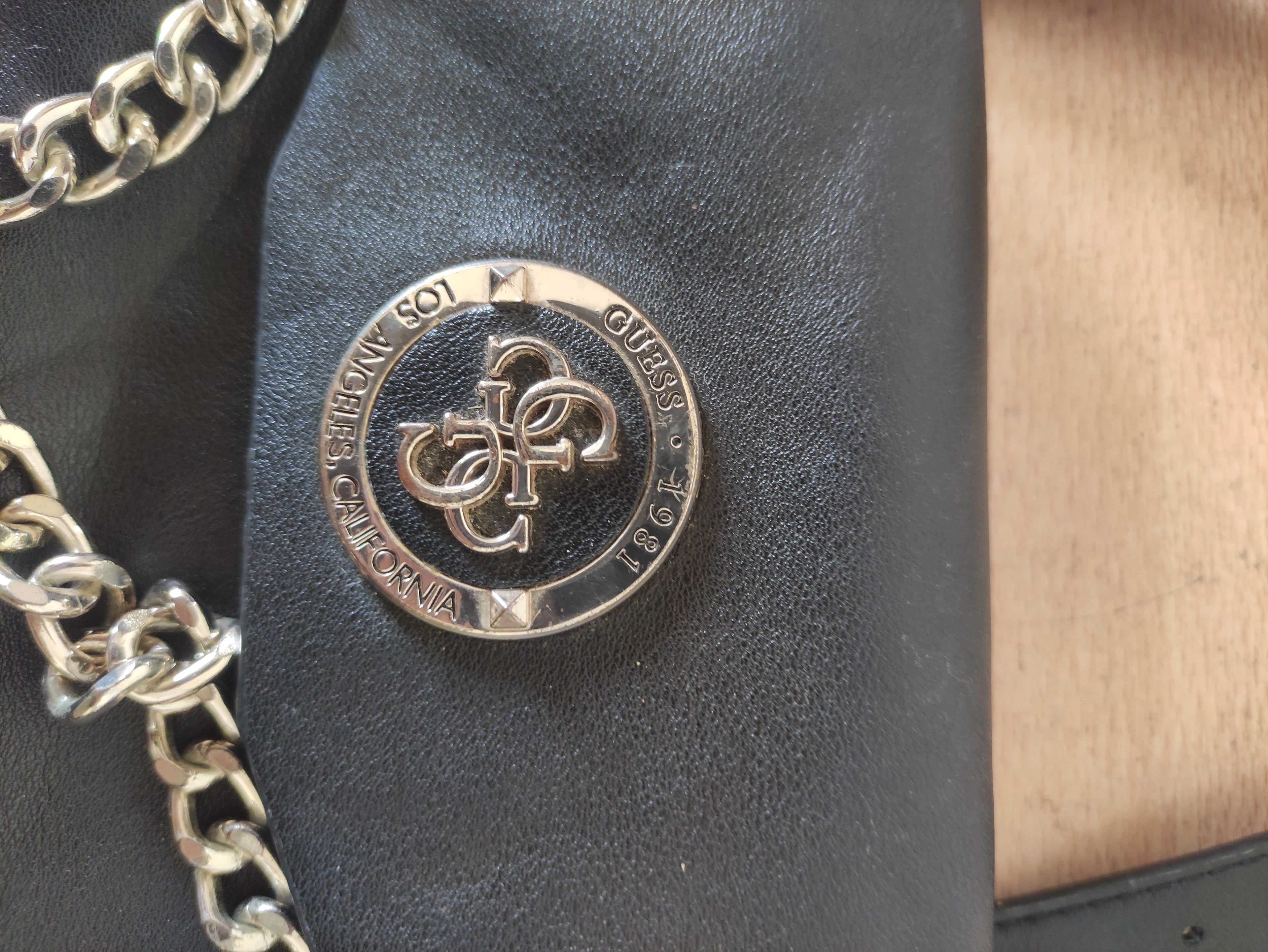 GUESS Landon Black Belt Mini Bag