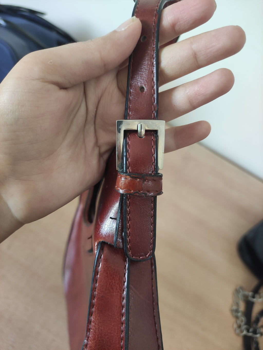 Brown Classic Curved Bag