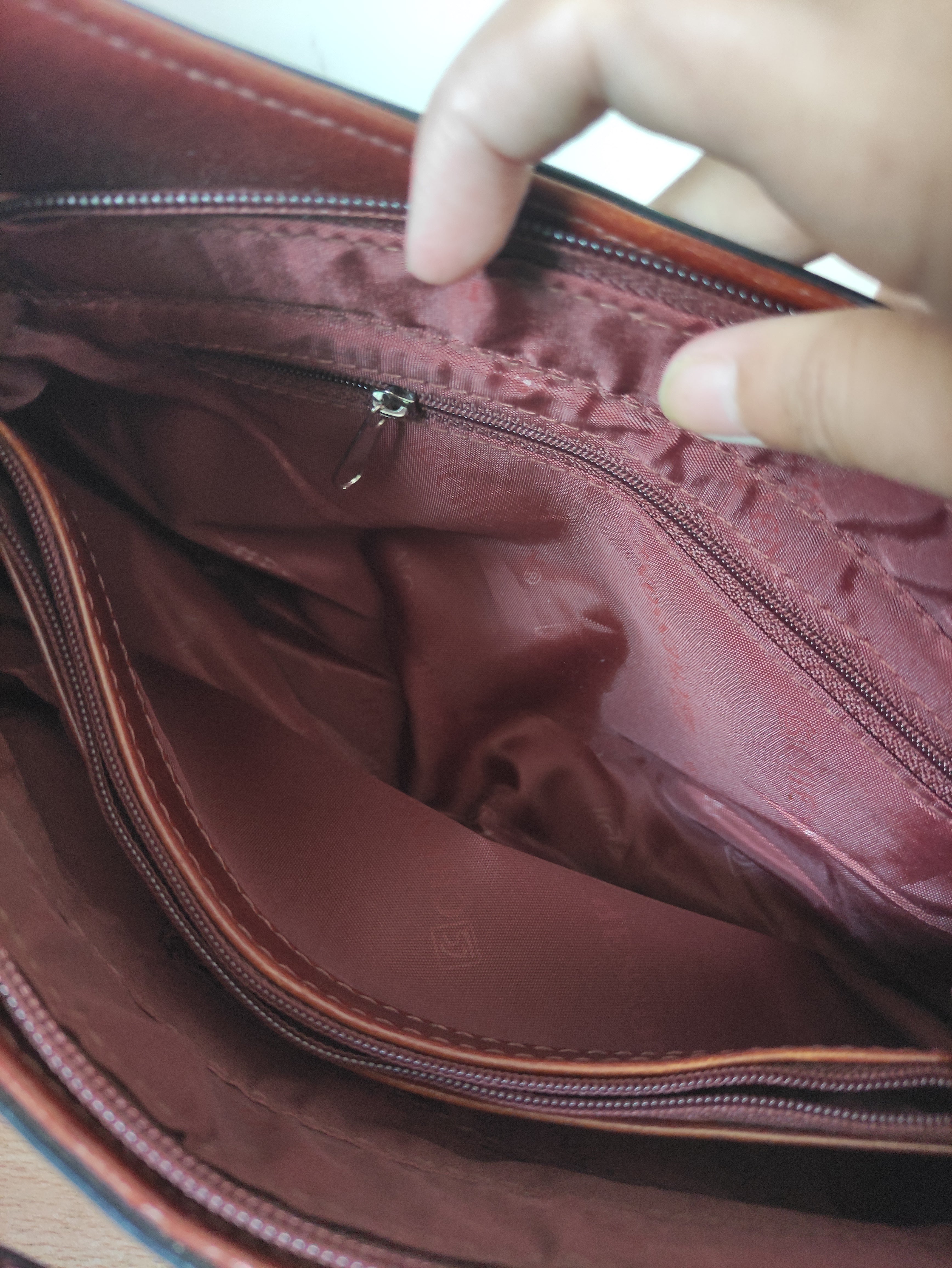 Brown Classic Curved Bag