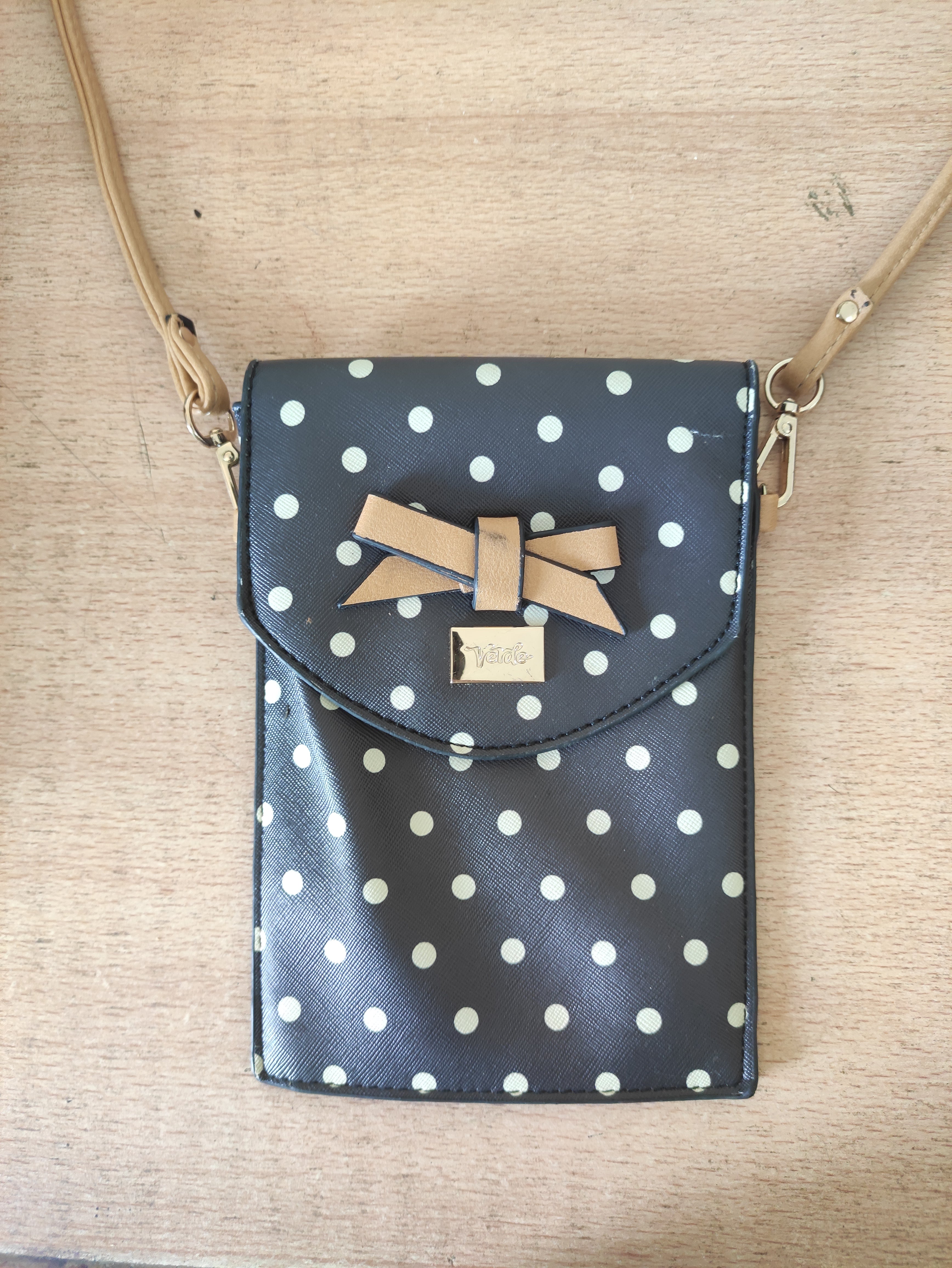 Polka Bow Crossbody