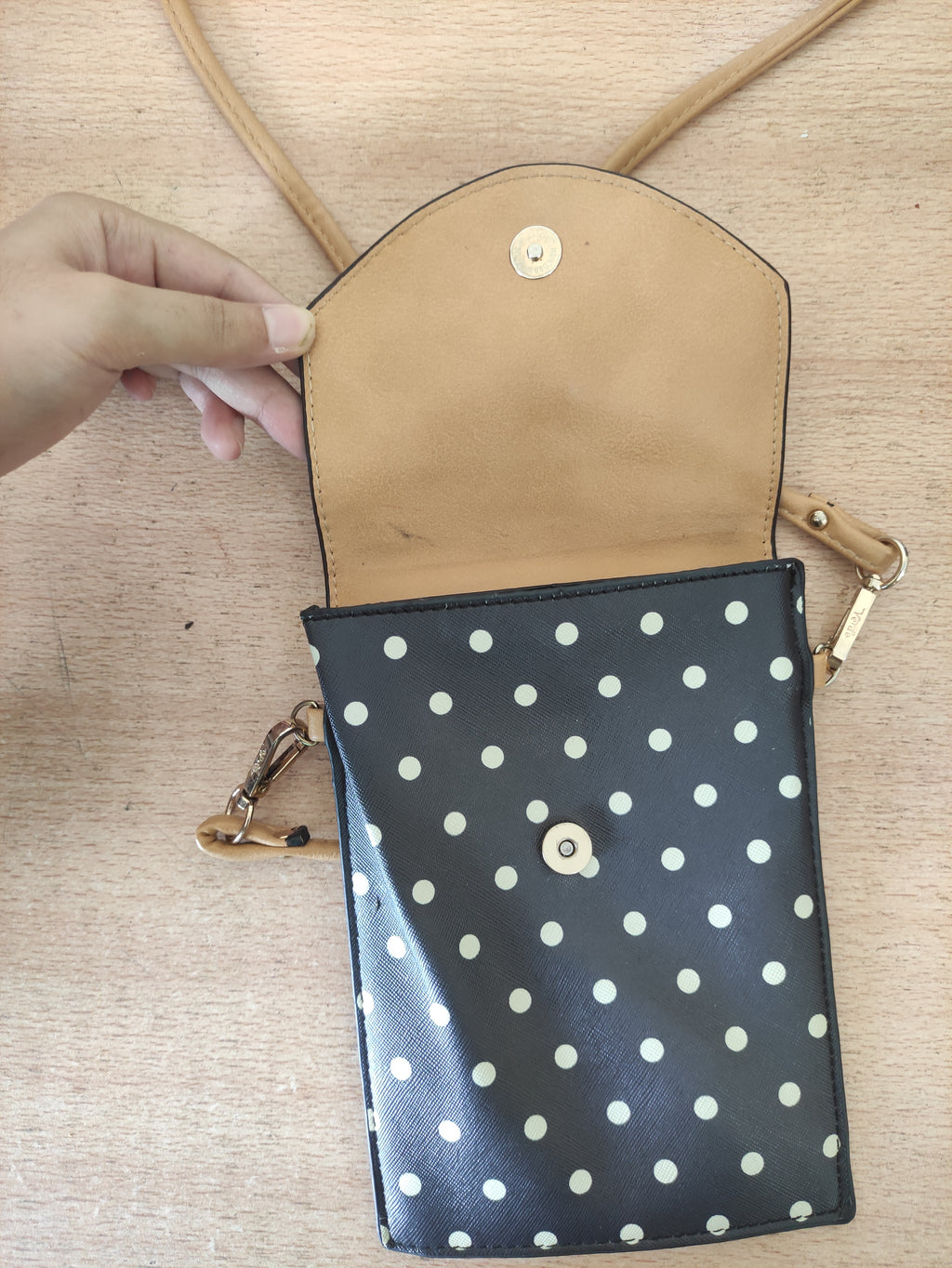 Polka Bow Crossbody