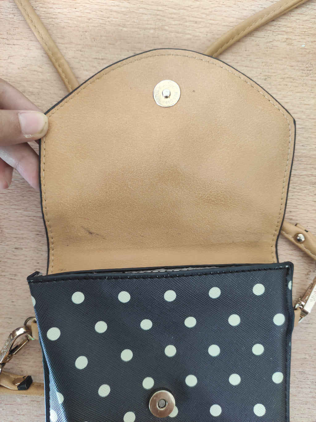 Polka Bow Crossbody