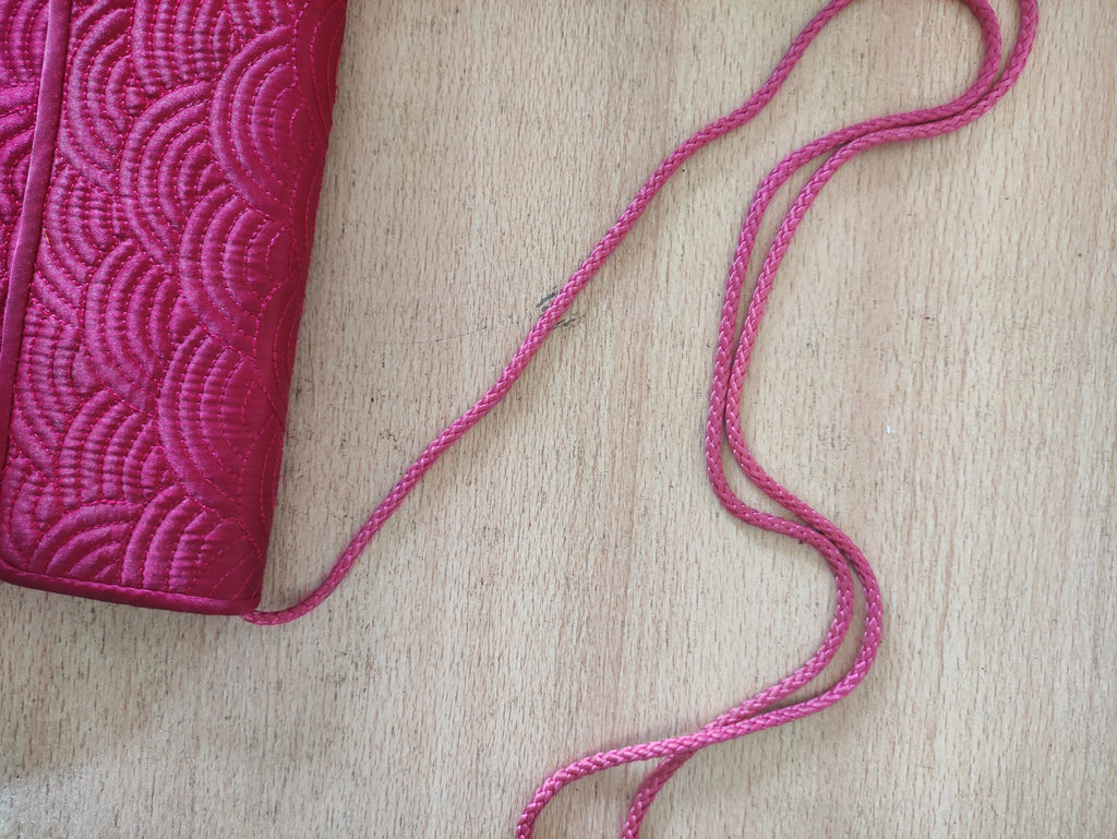 Fabiani Red Satin Clutch