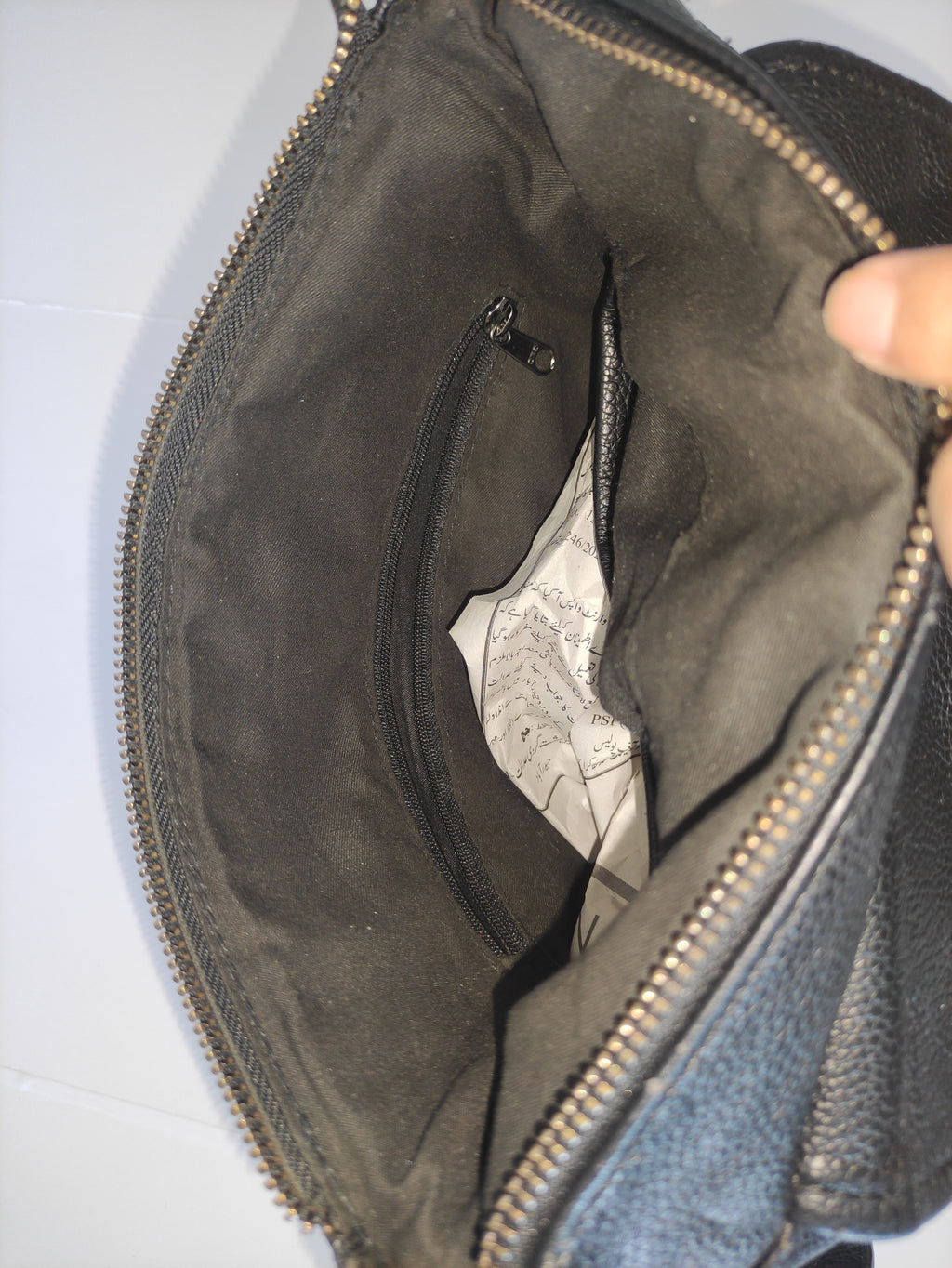 American Leather Black Purse