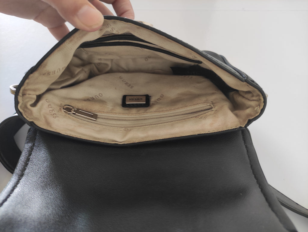 GUESS Landon Black Belt Mini Bag