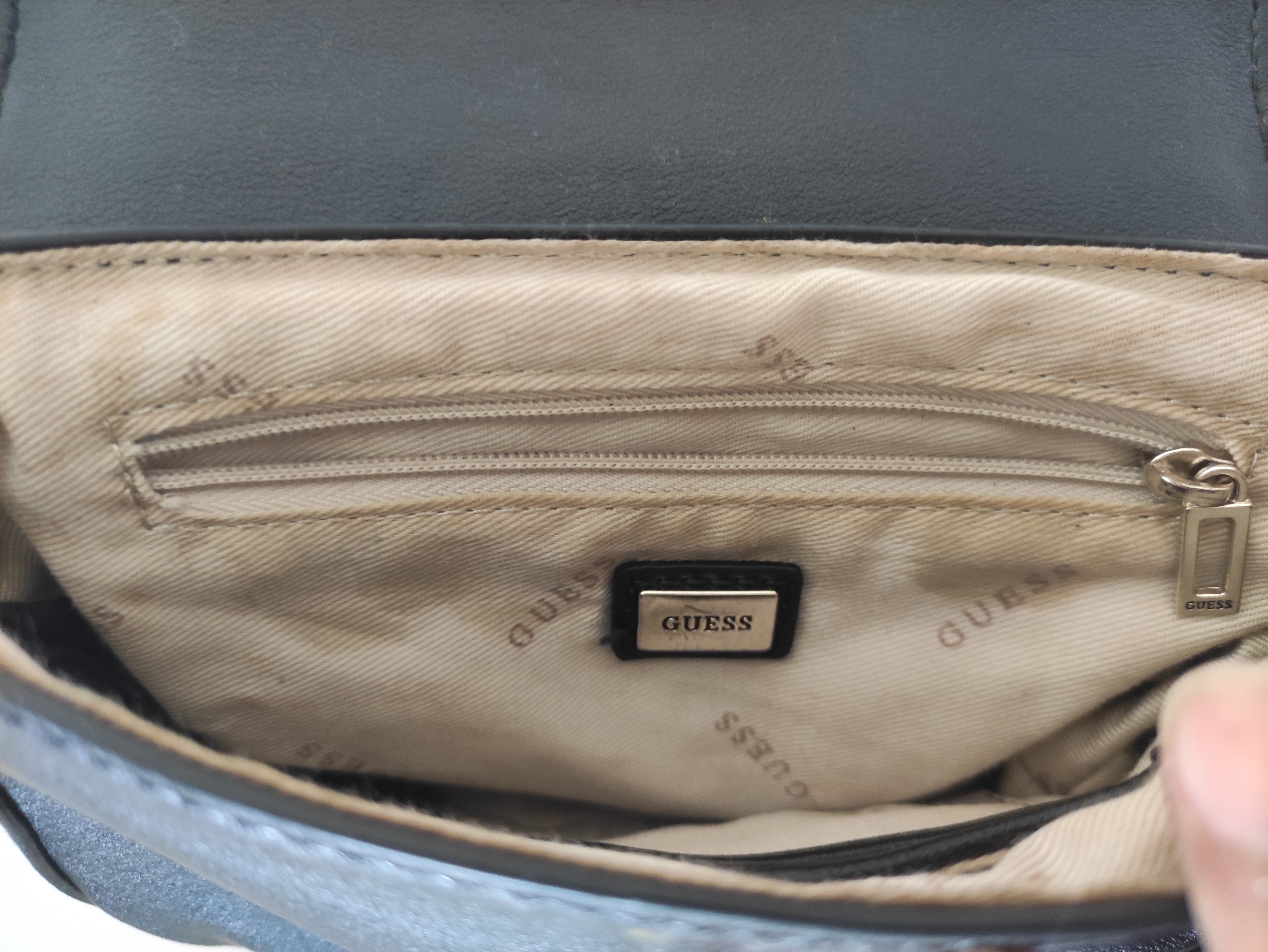 GUESS Landon Black Belt Mini Bag