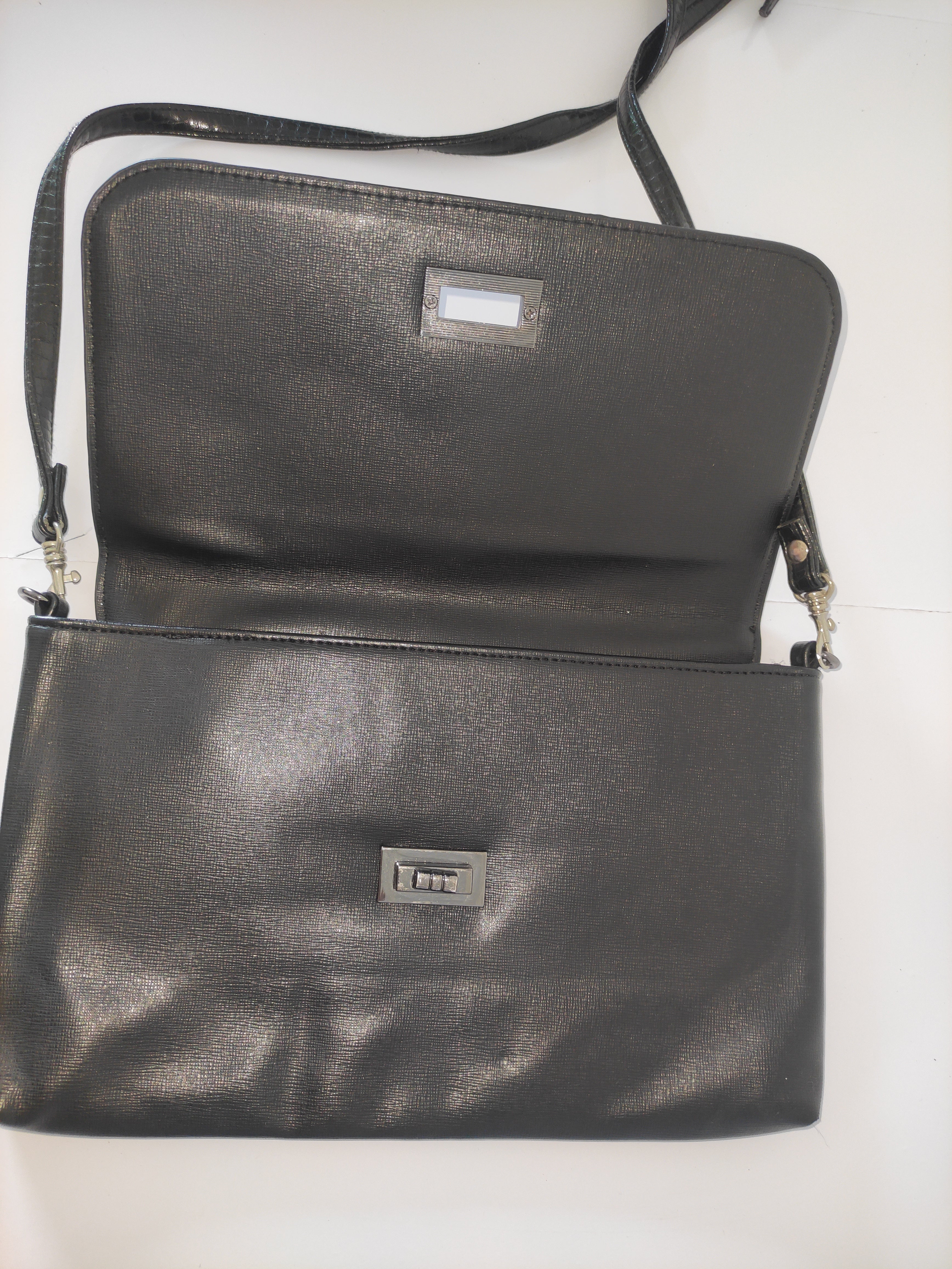 Black Flap Shoulder Bag