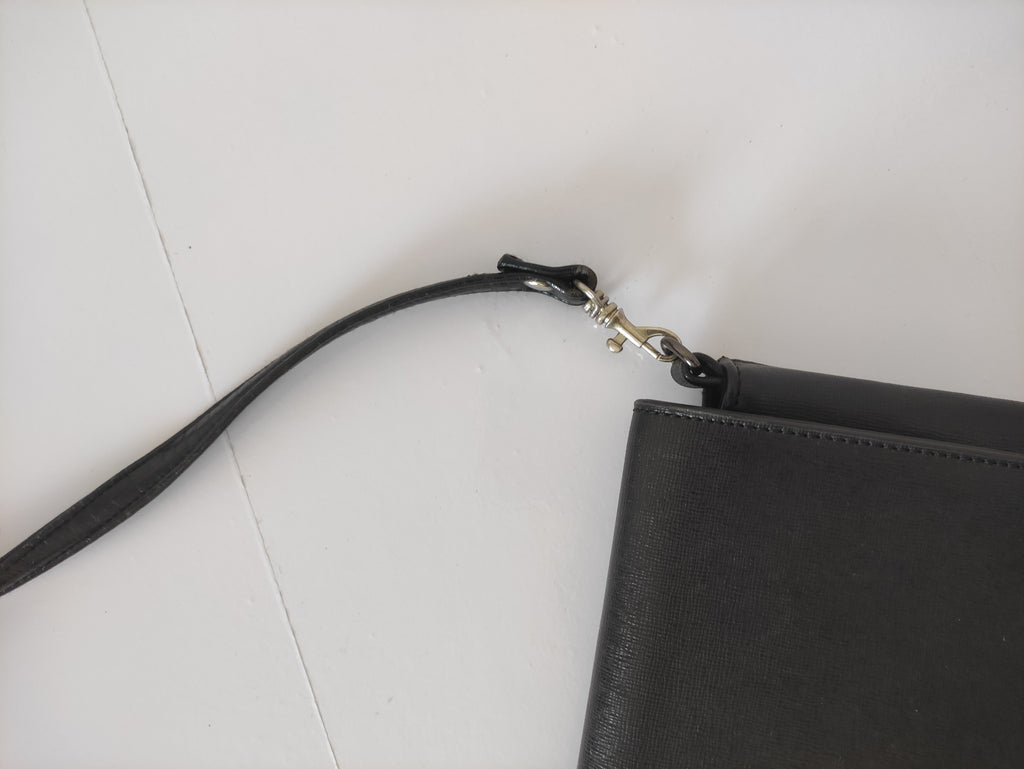 Black Flap Shoulder Bag