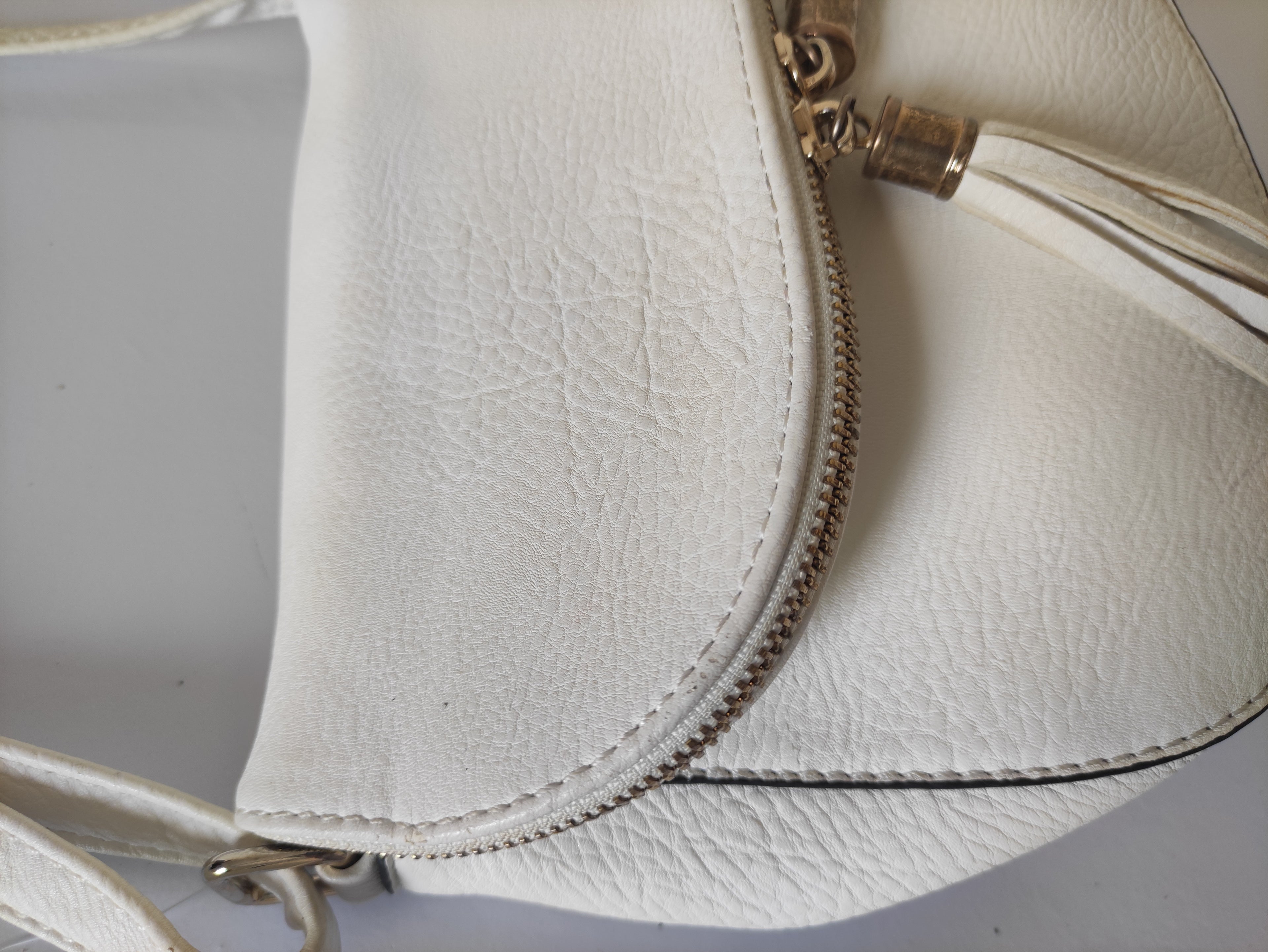 White Tassel Crossbody