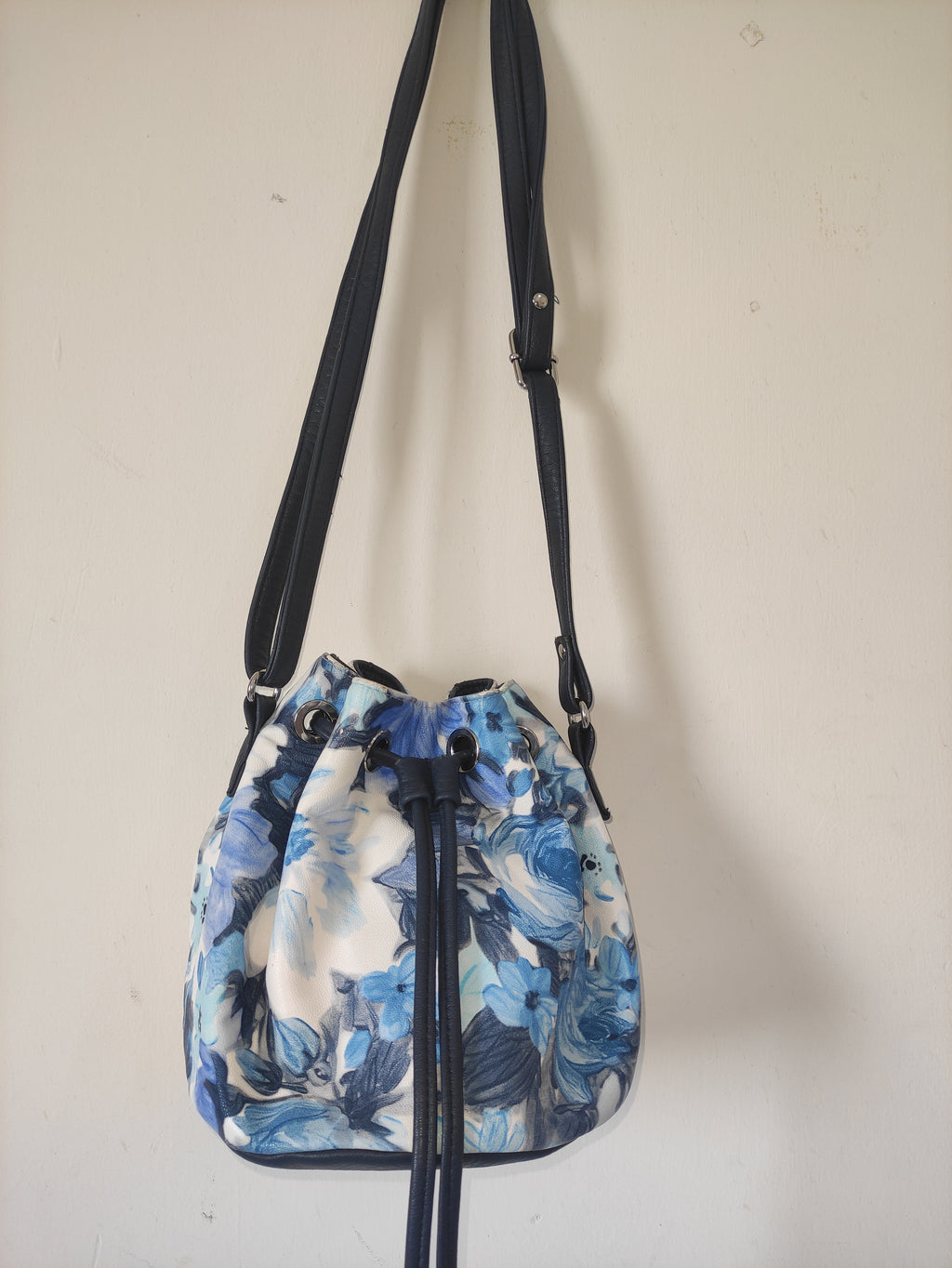 Floral Drawstring Bag