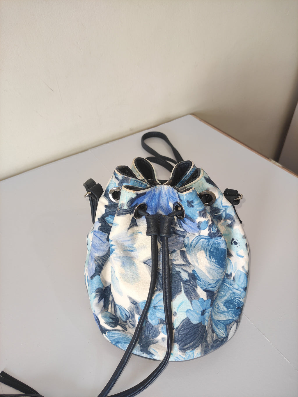 Floral Drawstring Bag