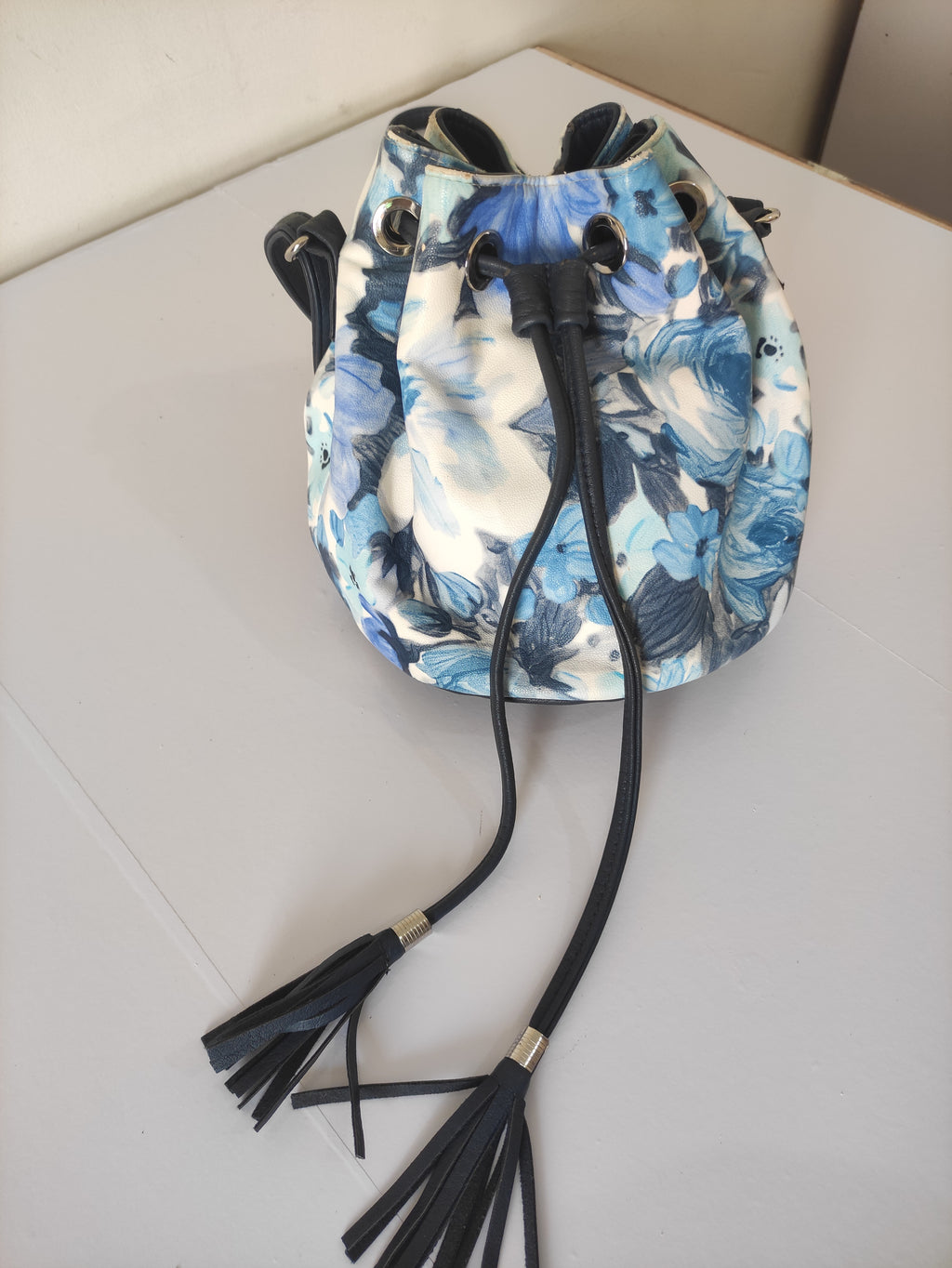 Floral Drawstring Bag