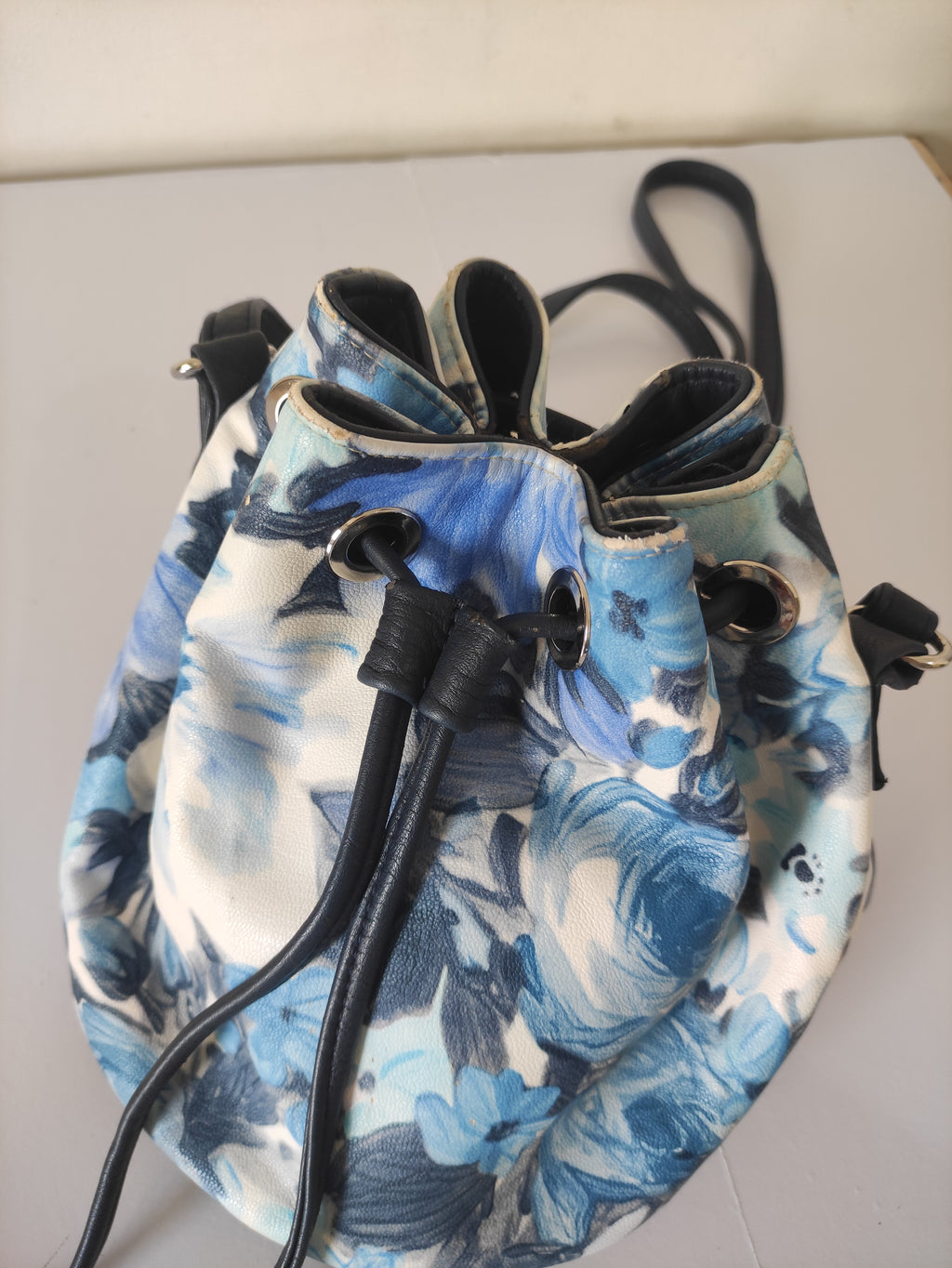 Floral Drawstring Bag