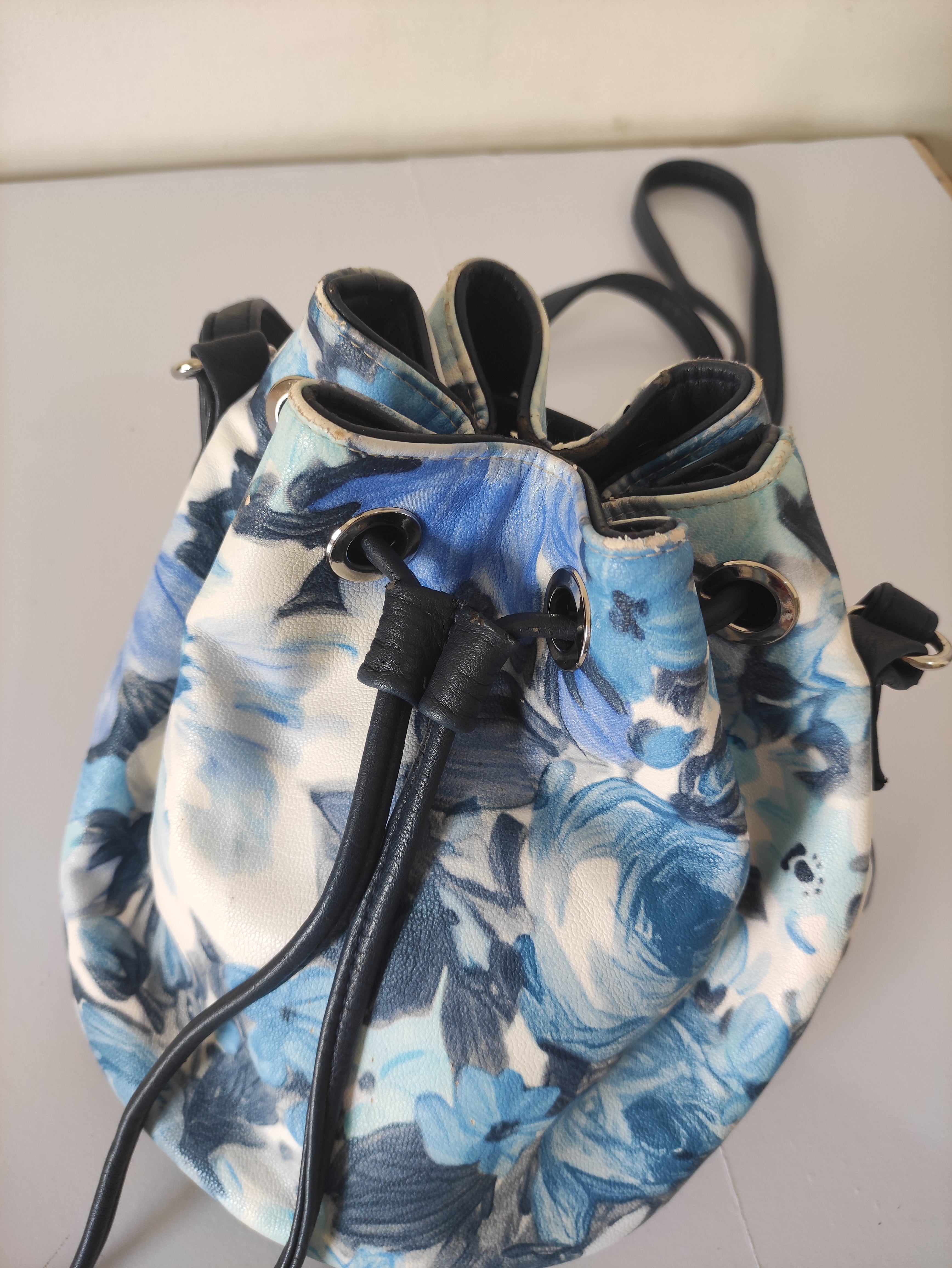 Floral Drawstring Bag