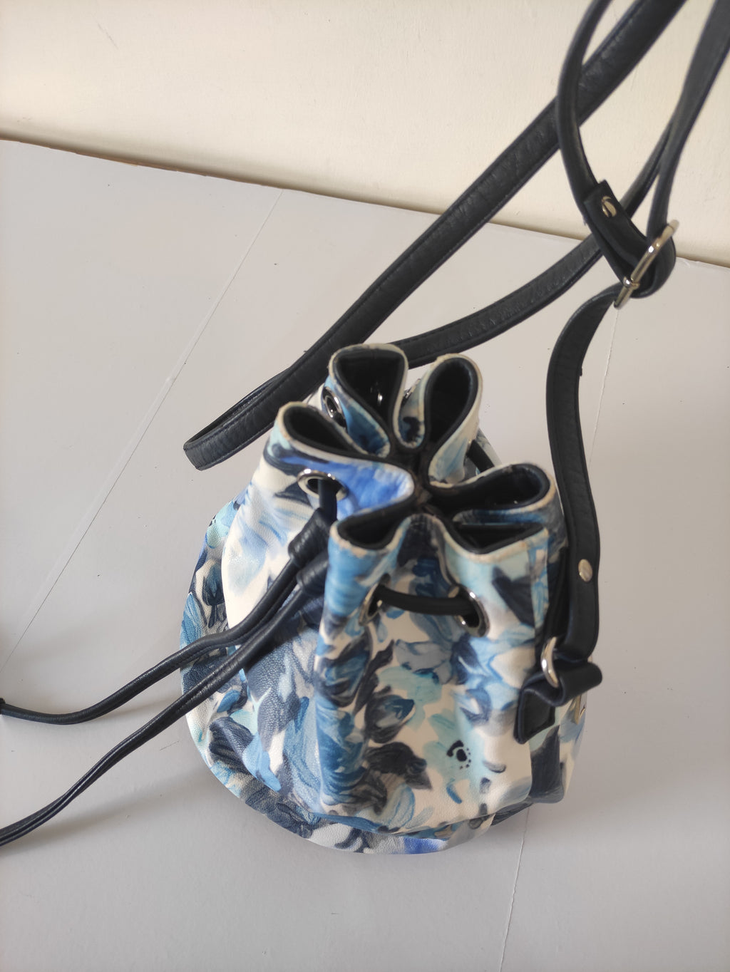 Floral Drawstring Bag