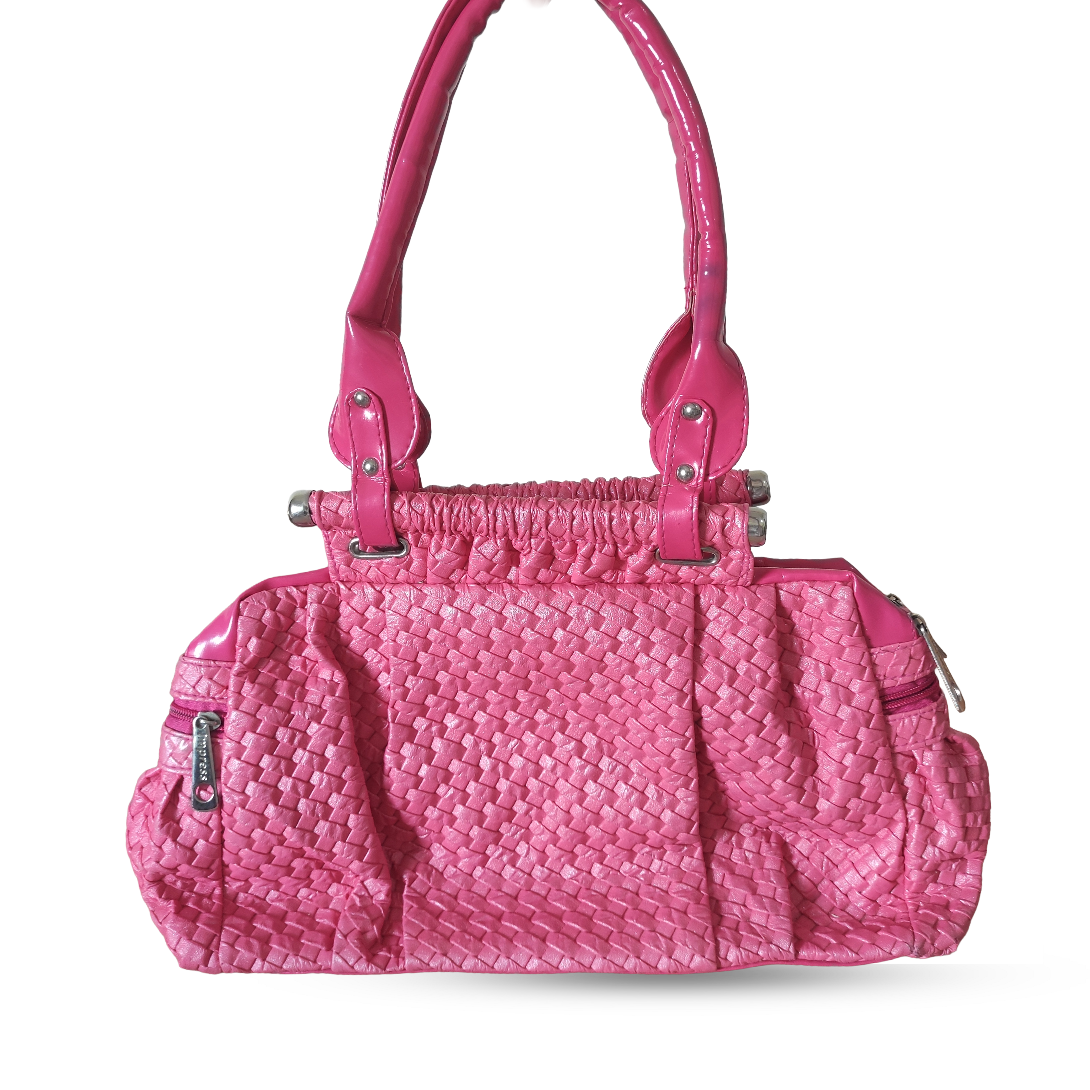 Rosé Woven Bag
