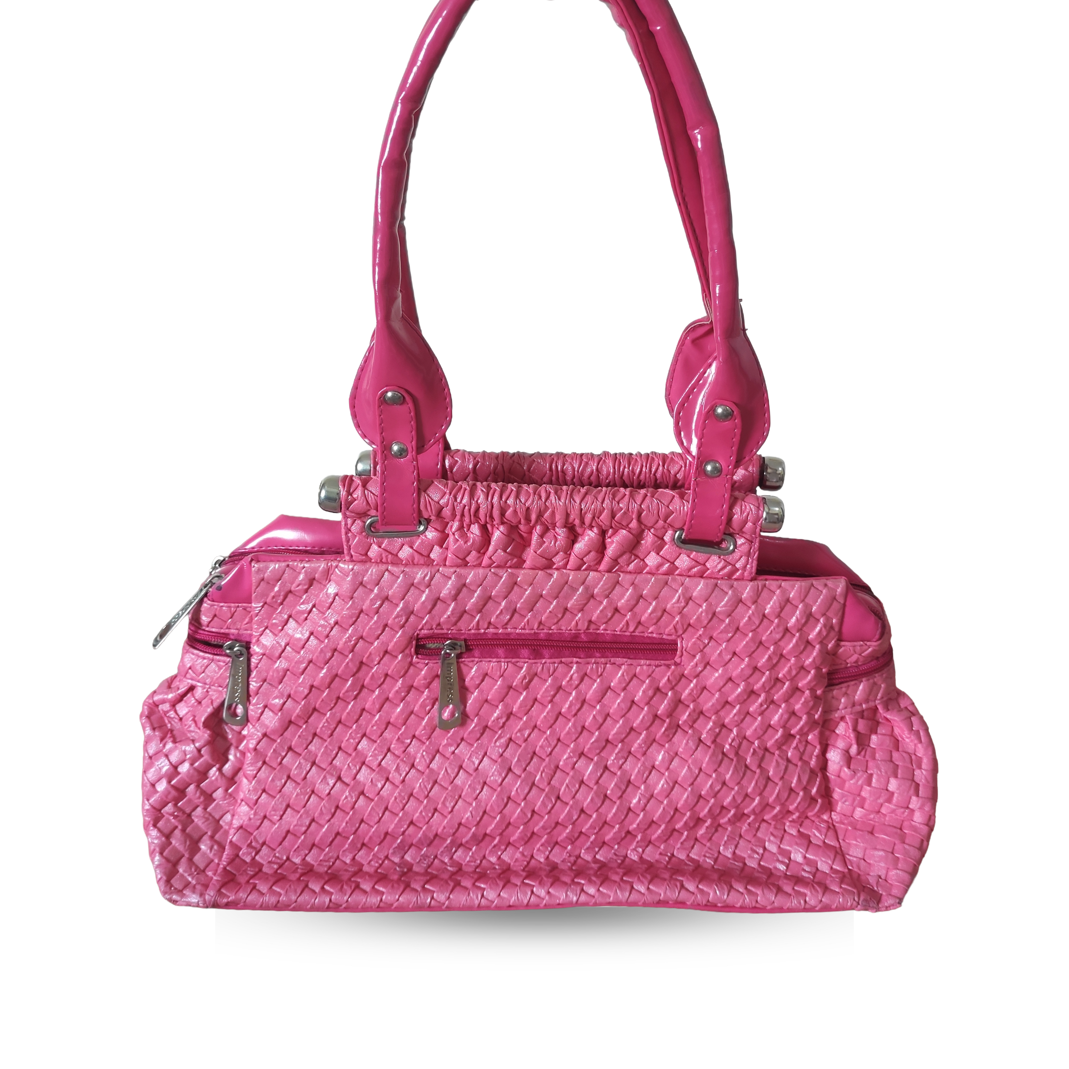 Rosé Woven Bag