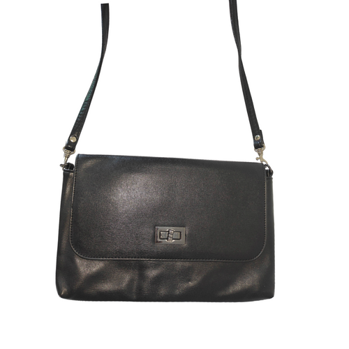 Black Flap Shoulder Bag