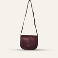 Maroon Leather Crossbody