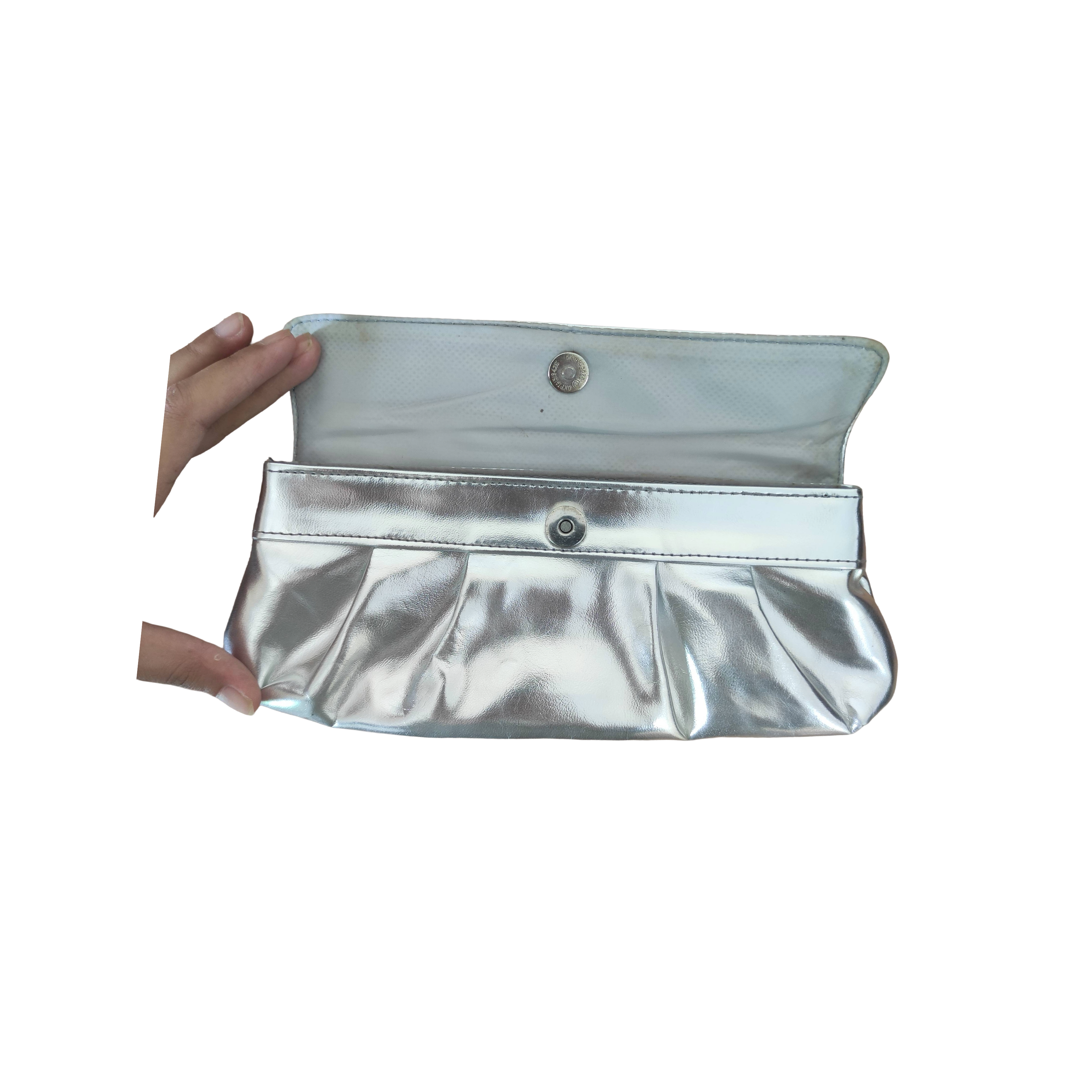 Silver Mini Clutch