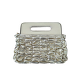 Golden Pleated Clutch