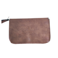 Large Brown Embossed Pouch