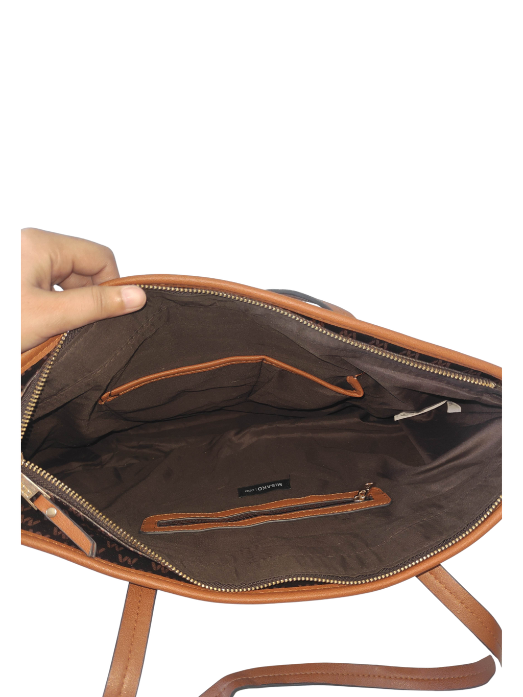 Brown Tote Bag for Women – Spacious Pre-Loved Everyday Shoulder Bag